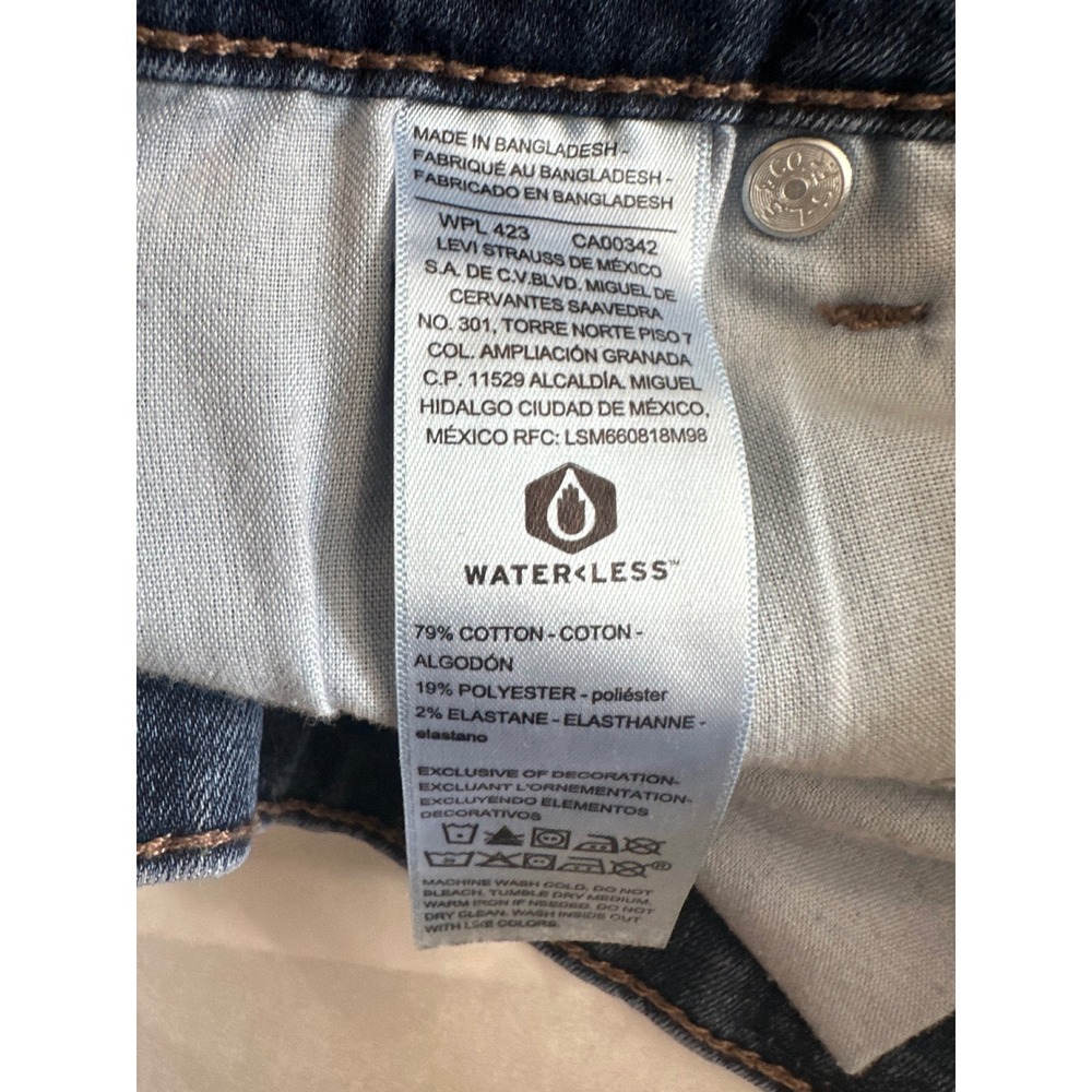 Denizen from Levis Womens Bermuda Shorts Dark Wash Cuffed Size 18W - Picture 5 of 5
